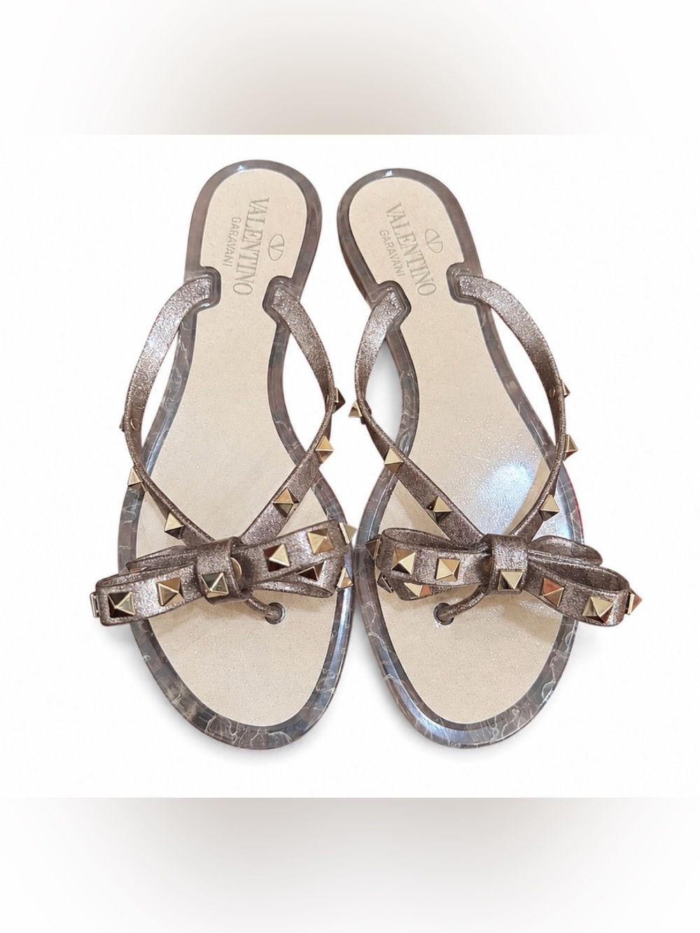 Valentino Rockstud Jelly Sandals 38